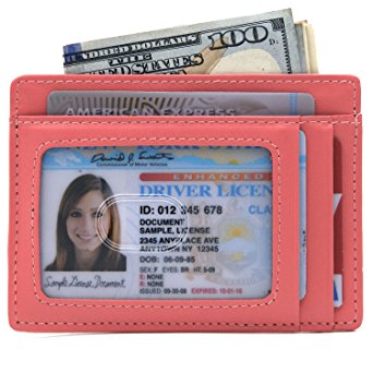 Slim Wallet RFID Front Pocket Wallet Minimalist Secure Thin Credit Card Holder