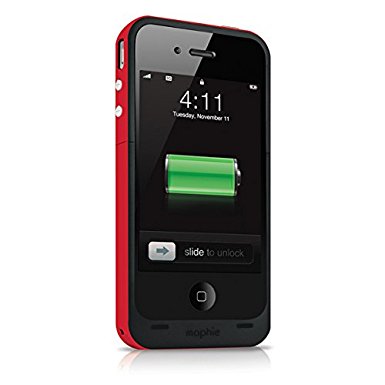 Mophie Juice Pack Plus Case For iPhone 4 And 4S - Red