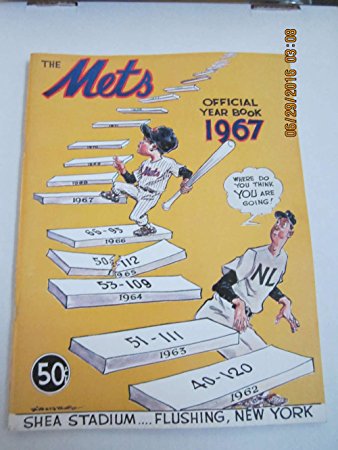 1967 New York Mets Baseball Yearbook 1st ed nm