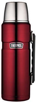 Thermos Stainless King 40 Ounce Beverage Bottle, Cranberry