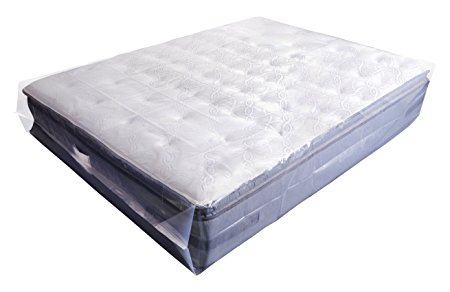 CRESNEL QUEEN Size Super Thick Heavy Duty Mattress Bag – Fits Standard, Extra-Long, Pillow-top variation – Durability guarantee for moving and long term storage (2, QUEENS)