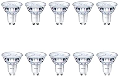 10 Pack x Philips CorePro LED Spot 4.6W (50W) GU10 Lamp 6500k Daylight White 390 Lumen 15000 Hours 36° Beam - 929001218302