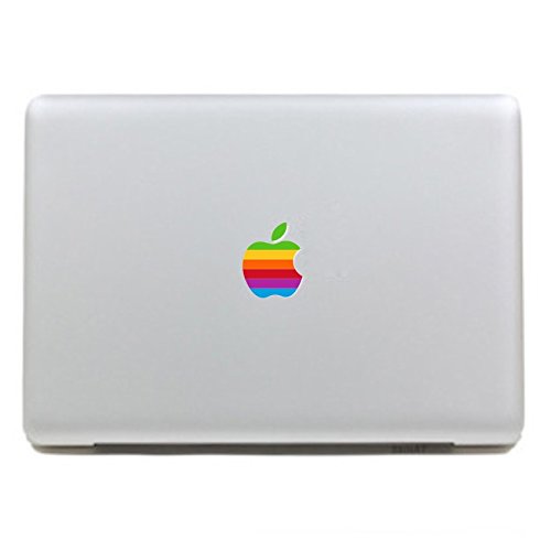 Kujian Colorful Apple logo Creative Decorative Decal Sticker for Apple Mac Macbook Air Pro Laptop Stickers