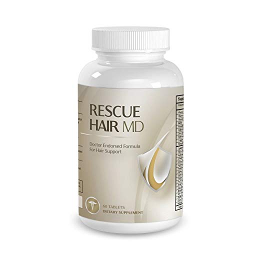 Official Phytage Labs Rescue Hair MD Hair Support Formula – Doctor-Endorsed Natural Growth Supplement with Biotin, Vitamin C, Zinc - 60 Tablets