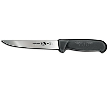 Victorinox Cutlery 8-Inch Straight Fillet Fishing Knife, Flexible Black Fibrox Handle