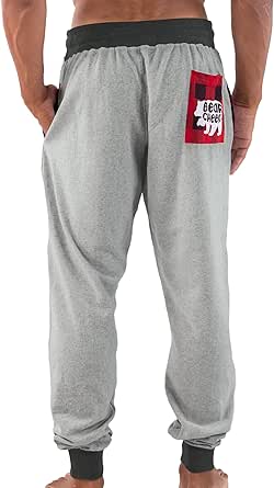 Lazy One Men's Jogger Sweatpants, Cozy, Warm, Pockets