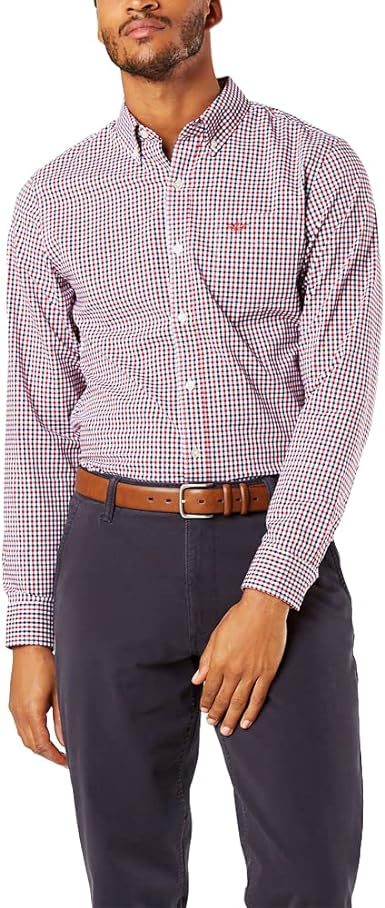 Dockers Mens Long Sleeve Signature Comfort Flex Shirt