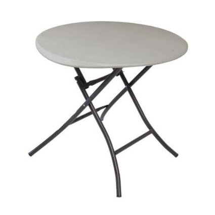 Lifetime 80230 Folding Round Table, 33 Inch, Putty