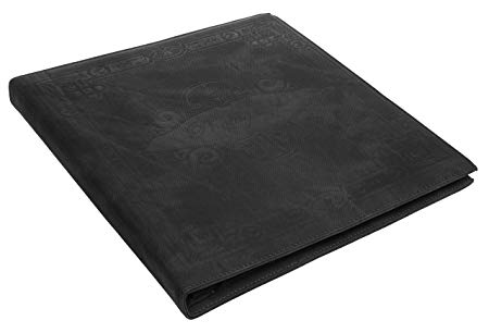 Red Co. Black Faux Leather Family Photo Album with Embossed Decorative Borders – Holds 500 4x6 Photographs