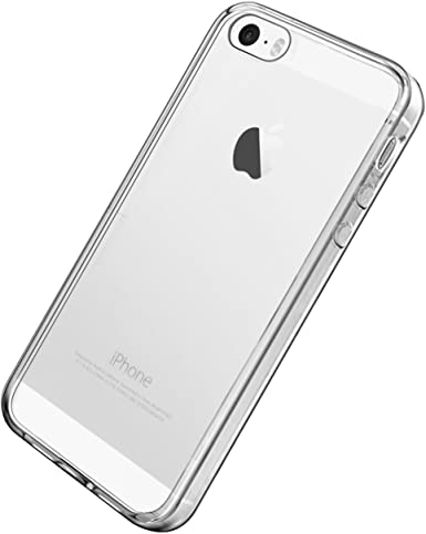 Ailun Phone Case Compatible with iPhone 5s iPhone Se(2016) iPhone 5 Shock Absorption Bumper TPU Clear Cover Crystal Clear