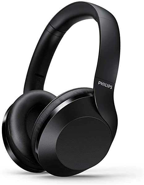 Philips Audio Wireless Bluetooth Over-Ear Headphones Noise Isolation Stereo with Hi-Res Audio, up to 30 Hours Playtime with Rapid Charge (Noise Isolation), Black (PH05)