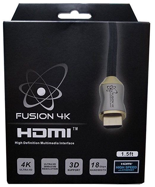 Fusion4K High Speed 4K HDMI Cable - Professional Series (1.5 Feet)
