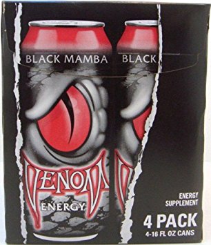 Venom Energy Drink - Black Mamba (16 ounce can) 24 pack