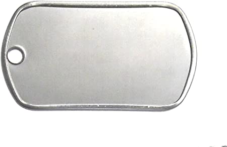 25 Shiny Stainless Steel Military spec Dog Tags - BLANK