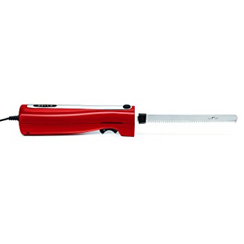 BELLA 14527 Electric Carving and Bread Knife, Red