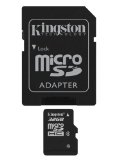 Kingston Digital 32 GB Class 4 microSDHC Flash Card with SD Adapter SDC432GBET