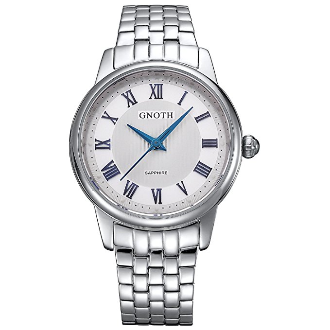GNOTH Fashion Casual Simple Design Sapphire Quartz Wrist Watch for Women