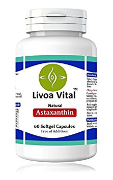 Astaxanthin Powerful Antioxidant Dietary Supplement - 12mg Per Serving - 60 Softgel Capsules - 100% Natural Derived From Microalgae Haematococcus Pluvialis - More Potent Than Coenzym Q10 & OPC - Fast and Efficient Absorption - No Additives with Anti Inflammatory Properties