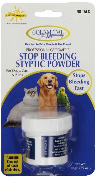 Gold Medal Pets Stop Bleeding Styptic Powder, .5 oz.
