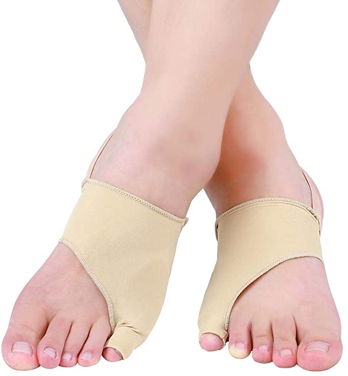 Pinky Toe Separators Tailors Bunion, Lycra Cloth Skin Toe Protection Sleeve Thumb valgus Correction Device Bunion Protection Sleeves 1 Pair