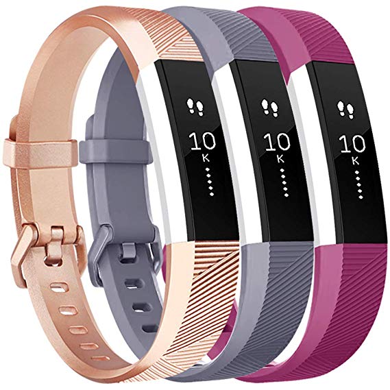 Vancle Bands Compatible with Fitbit Alta HR and Fitbit Alta, Newest Sport Wristbands with Secure Metal Buckle for Fitbit Alta HR/Fitbit Alta