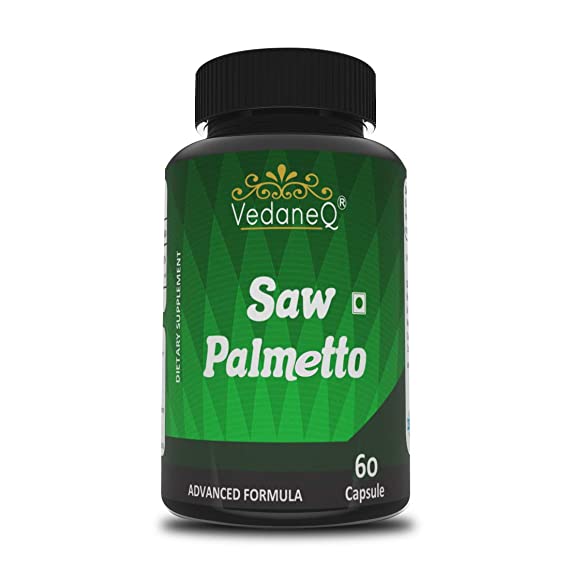 VedaneQ Saw Palmetto 800mg Extract for Hair 60 Capsules Supplement Men & women