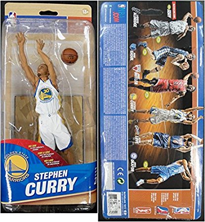 One (1) Stephen Curry White Jersey Mcfarlane #28 Golden State Warriors Brand New