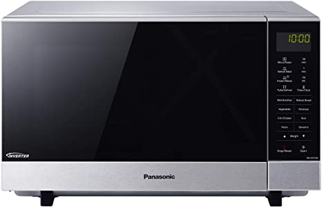 Panasonic NN-SF574SQPQ Microwave Oven, Stainless Steel/Black Smoked Glass Door, NN-SF574SQPQ