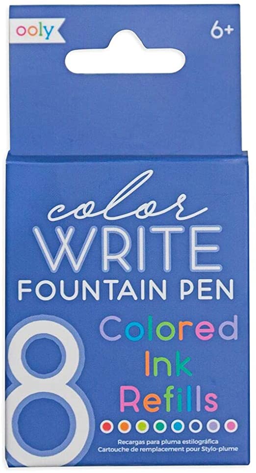 OOLY, Color Write, Fountain Pens Colored Ink Refills - Set of 8