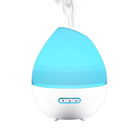GLORIA | Aromatherapy Essential Oil Diffuser | Cool Mist Ultrasonic | 200ml Capacity and Safety Auto-Shut Off Feature | LED Color Spectrum Lighting