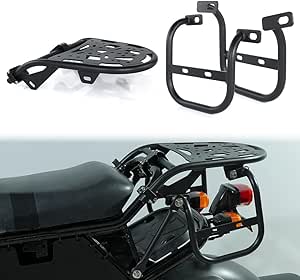 Xitomer Motorcycle Luggage Rear Rack   Saddlebag Support Racks, Fit for Ruckus 50 Zoomer 2003-2024, Motorcycle Rack Motorcycle Rack Saddlebag Support Bars Pannier Racks