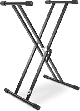 PyleUsa Electronic Stand-Digital Piano Keyboard Mount Holder, Height Adjustable (PKSTX5)