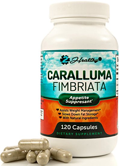 Caralluma Fimbriata Weight Loss Support Supplements, Natural Appetite Suppressant for Women & Men, Supportive Carb Blocker Diet Pills, Metabolism Booster and Fat Burner, 120 Capsules