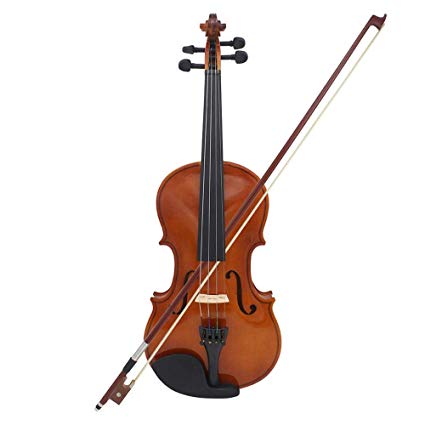 Umiwe Premium Solid Wood Violin Full Size 4/4 for Beginner Student with Storage Bag,Hard Shell, Maple, Rosin, Bow, Violin Kit, Gift for Kids Students
