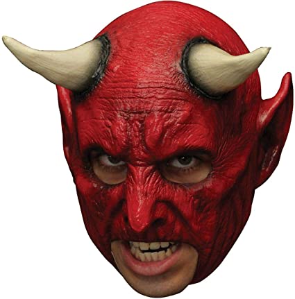 Ghoulish Halloween Men's Horror Demon Chinless Theme Party Latex Mask
