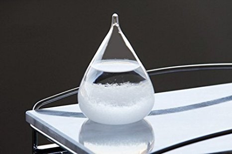 Storm Glass, Crystal Drops Water Shape Mini Weather Forecaster