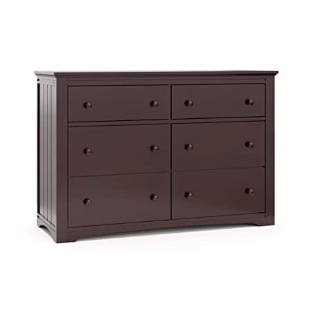 Graco (Espresso) Hadley 6 Dresser, Easy New Assembly Process, Universal Design, Durable Steel Hardware and Euro-Glide Drawers with Safety Stops, Coordinates with Any Nursery