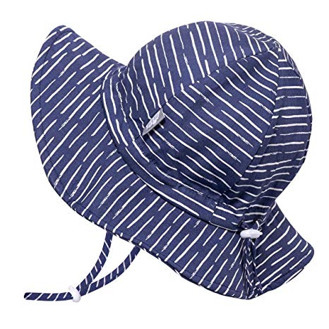 JAN & JUL Boys 50 UPF Breathable Cotton Sun-Hat with Adjustable Chin-Strap for Baby, Toddler