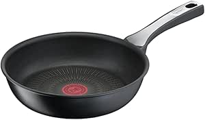 Tefal G25902 Unlimited On Bratpfanne | 20 cm | mit kratzfester Titanium Antihaft-Beschichtung | Thermo-Signal | PFOA-frei | geeignet für alle Herdarten, auch für Induktionsherde | schwarz