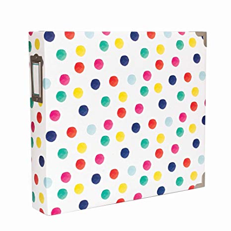 American Crafts Becky Higgins Project Life 12" x 12" D-Ring Scrapbook Album - Polka Dots