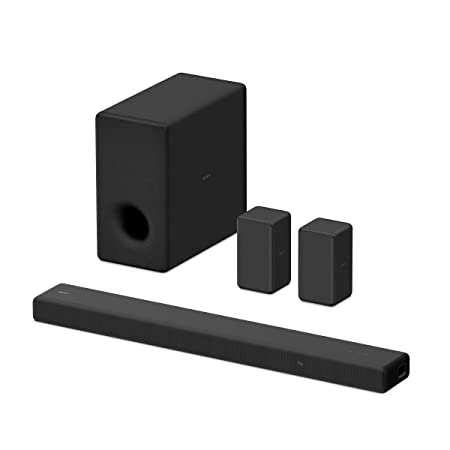 Sony HT-A3000 5.1ch 360 Spatial Sound Mapping Soundbar Home theatre system with Dolby Atmos & wireless Subwoofer SA-SW3 & Rear Speaker SA-RS3S( 550W,BT,360 RA,HDMI eArc & Optical Connectivity), Black