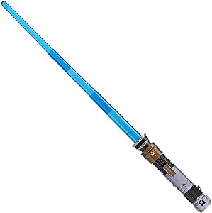 Star Wars Lightsaber Forge, Sabre Laser électronique d'Obi-Wan Kenobi à Lame Bleue, Jouet de déguisement Personnalisable, pour Enfants, dès 4 Ans