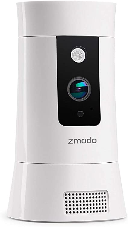 Zmodo 1080P Pivot Cloud IP Wireless Smart Home Indoor Security Camera with Pan/Zoom, Motion Alert, Two-Way Audio, Night Vision, Humidity and Temperature Reading