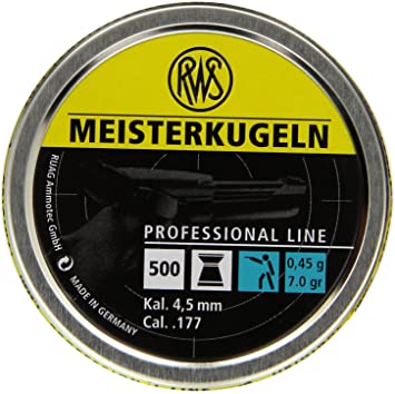 RWS Meisterkugeln Pellets .177, 7.0G-500 Count