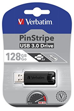 Verbatim 49319 128GB Store'n'Go Pinstripe USB 3.0 Flash Drive
