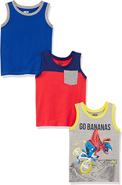 Amazon Brand - Spotted Zebra Boys' Sleeveless Tank Tops