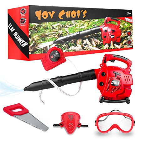 STEM Kids Tool Set, Toy Choi's Power Tools Battery Operated Leaf Blower Toy Tools Set
