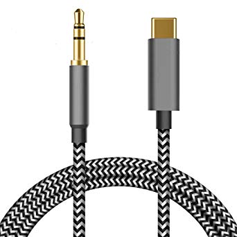 USB C to 3.5mm Aux Cable, Aproo Type C to 3.5mm Aux Cord for Google Pixel 3/3 XL/2/2XL/3a/3aXL, Galaxy Note 10/10 , OnePlus 6T/7/7 Pro,iPad Pro, MacBook Pro, Moto,Xiaomi,Essential PH-1,Huawei(1m)