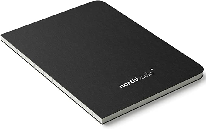 Northbooks A5 X Dotted Bullet Notebook | 180 Degree Lay Flat Design | 158 Numbered Pages | Minimal Journal 148 x 210 mm / 5.8 x 8.3 inch