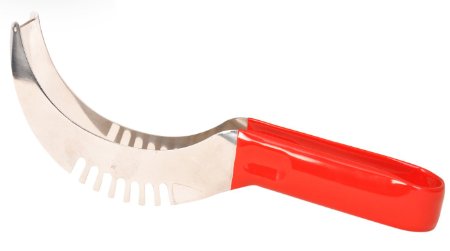 Watermelon Slicer Cutter & Server High Quality Stainless Steel non slippery Red Grip